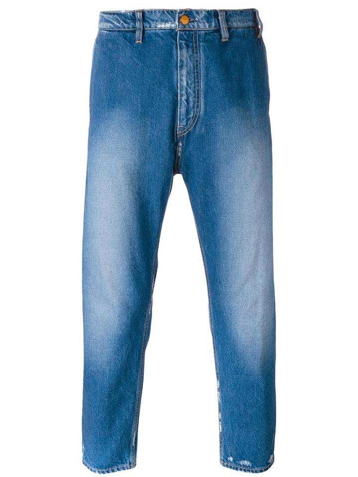 Jil Sander Tapered Jeans, Men's, Size: Large, Blue, Cotton