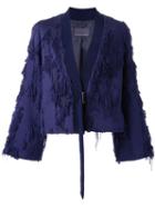 Ginger & Smart Overshadow Jacket, Women's, Size: 12, Blue, Cotton