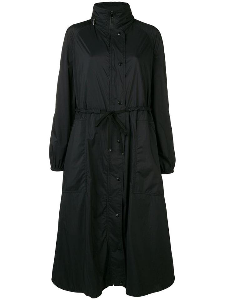 Moncler Mouette Padded Lining Long Jacket - 999 Black