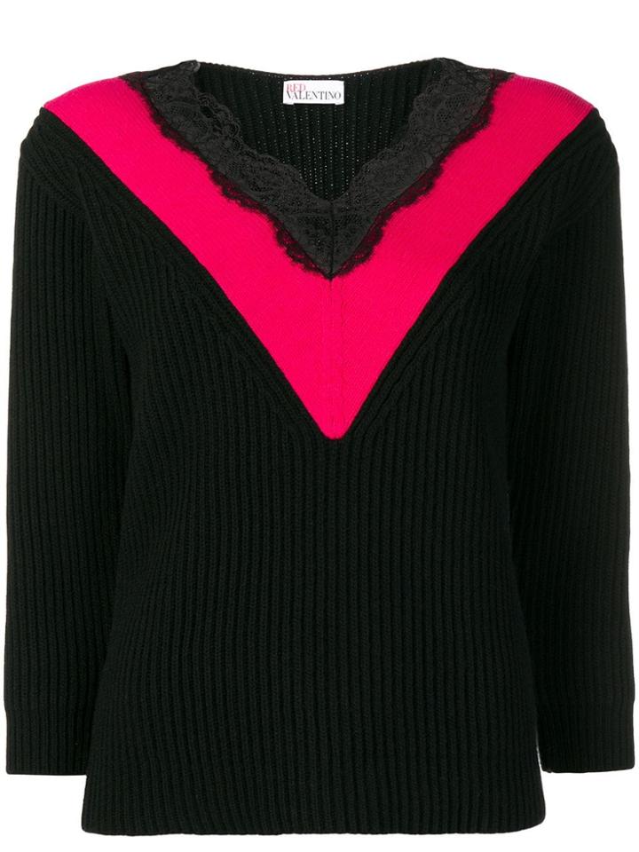 Red Valentino Chevon Jumper - Black