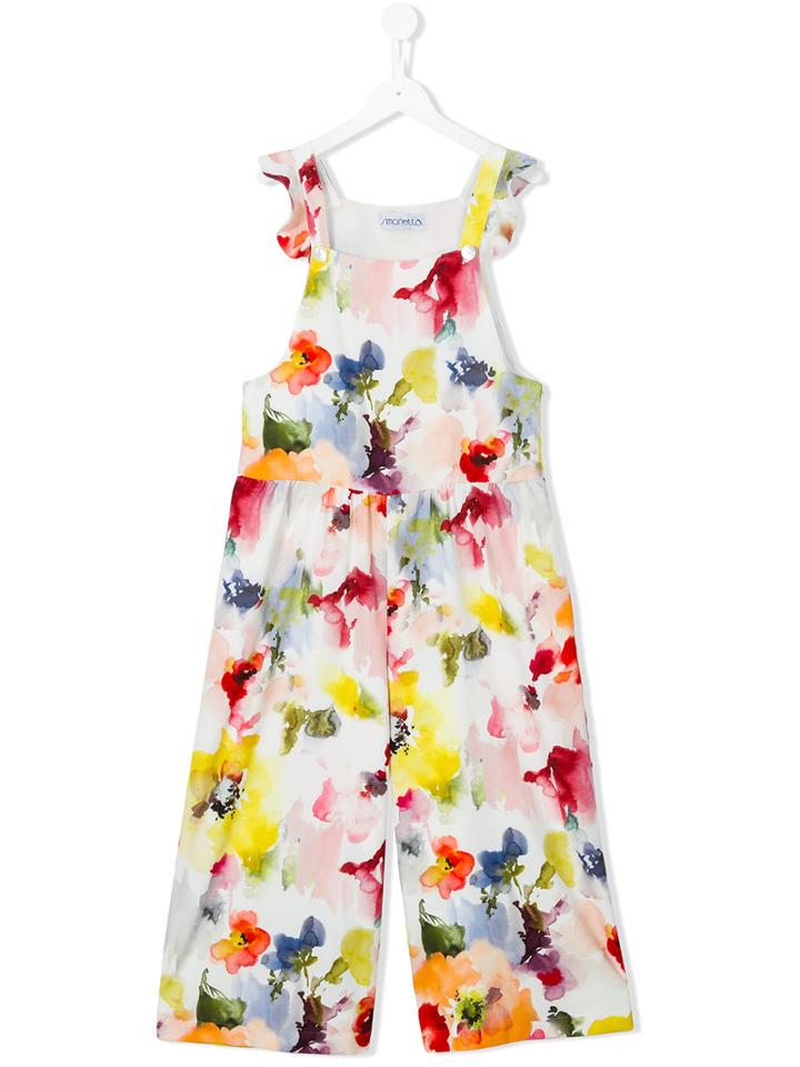 Simonetta - Watercolour Jumpsuit - Kids - Polyester - 10 Yrs, Girl's