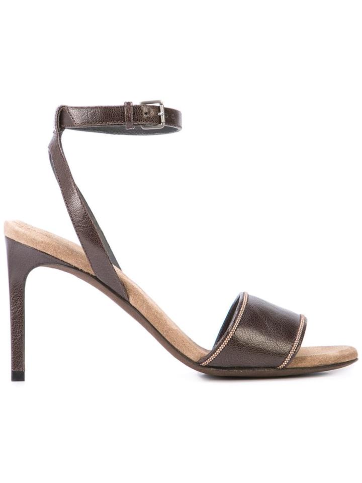 Brunello Cucinelli Ankle Strap Pumps - Brown