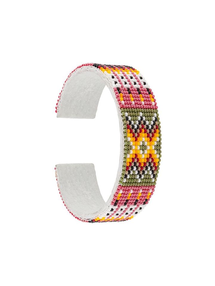 Jessie Western 15 Row Beaded Bracelet - Pink