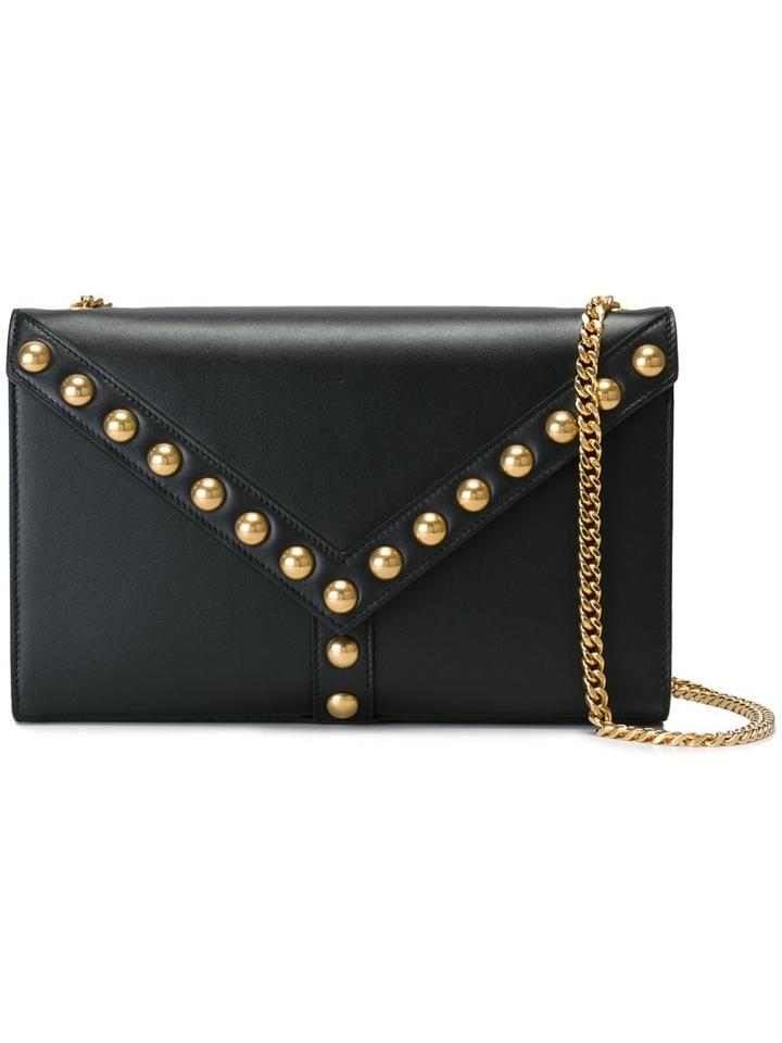 Saint Laurent Small 'y Studs' Shoulder Bag, Women's, Black