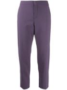 Chloé Straight Cropped Trousers - Purple