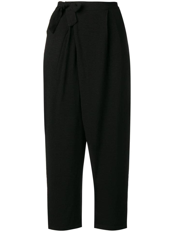 Transit Wrap Straight Trousers - Black