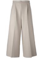 08sircus Cropped Wide Leg Trousers - Neutrals