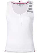 Thom Browne 4-bar Compact Waffle Tank - White