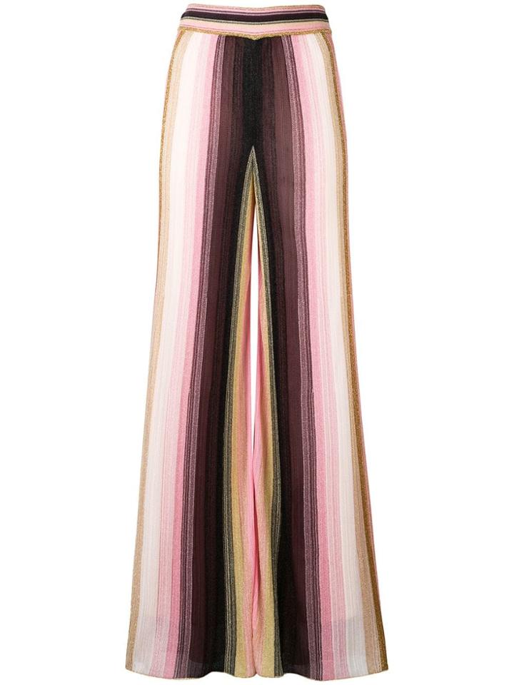 M Missoni Striped Trousers - Pink