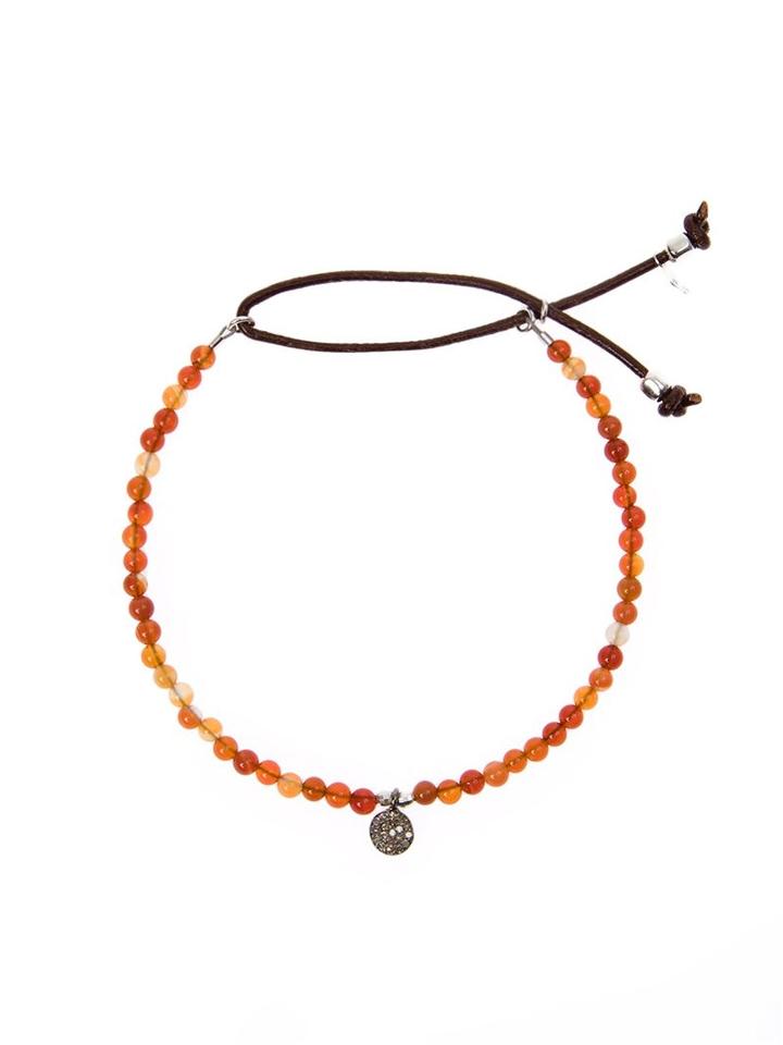 Catherine Michiels Charm Beaded Bracelet, Women's, Yellow/orange
