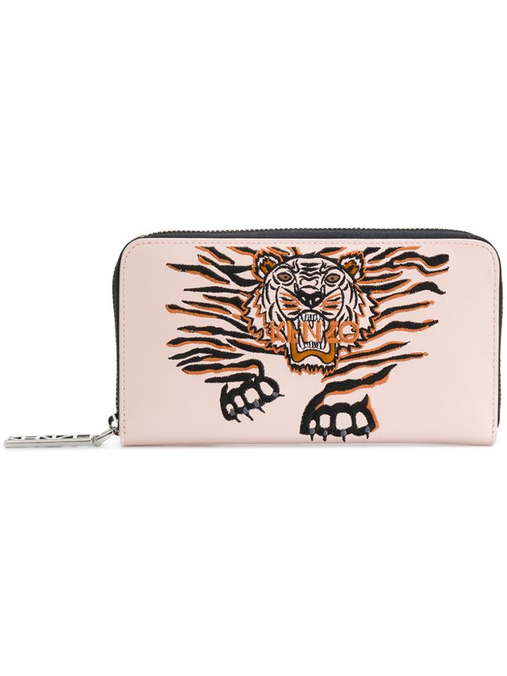 Kenzo Geo Tiger Wallet - Pink & Purple