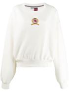 Tommy Hilfiger Embroidered Logo Sweatshirt - White