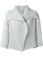 Issey Miyake Double Breasted Pleated Jacket