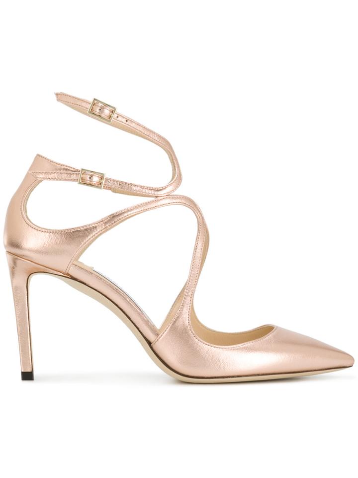 Jimmy Choo Lancer Metallic Pumps - Pink & Purple