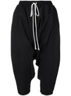 Alchemy Drop-crotch Cropped Trousers - Black