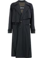 Ziggy Chen Single Breasted Overcoat - Blue