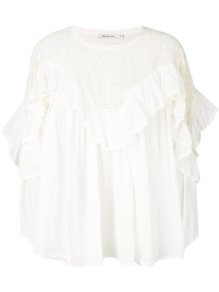 Mes Demoiselles Ohara Broderie Anglaise Blouse - White