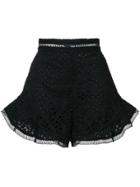 Zimmermann Broderie Anglaise Shorts - Black