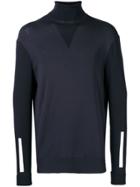 Neil Barrett Roll Neck Lightweight Jumper - Blue