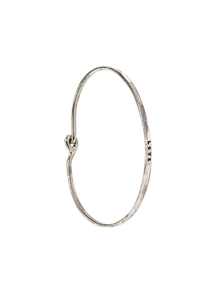 Thoraval Oval 'love' Bracelet - Metallic