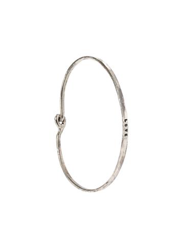 Thoraval Oval 'love' Bracelet - Metallic