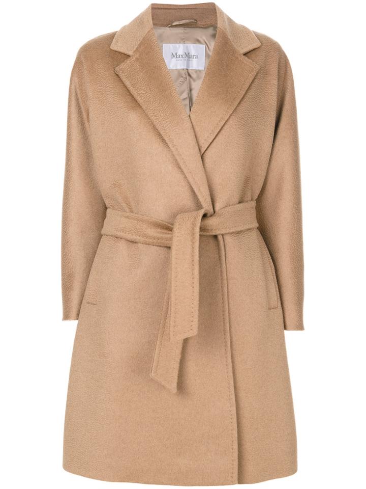 Max Mara Wrap-around Coat - Brown