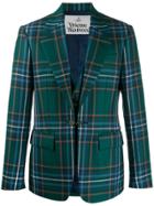 Vivienne Westwood Checked Single-breasted Blazer - Green