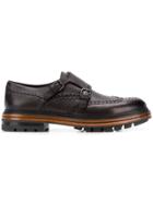 Santoni Platform Monk Shoes - Brown