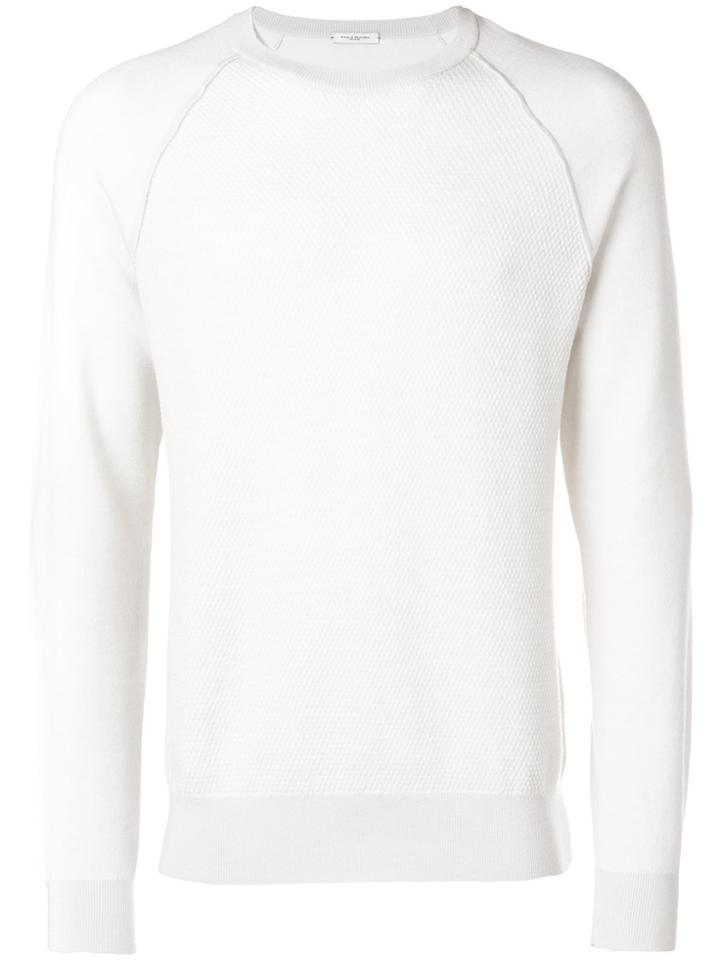 Paolo Pecora Textured Crew-neck Jumper - White