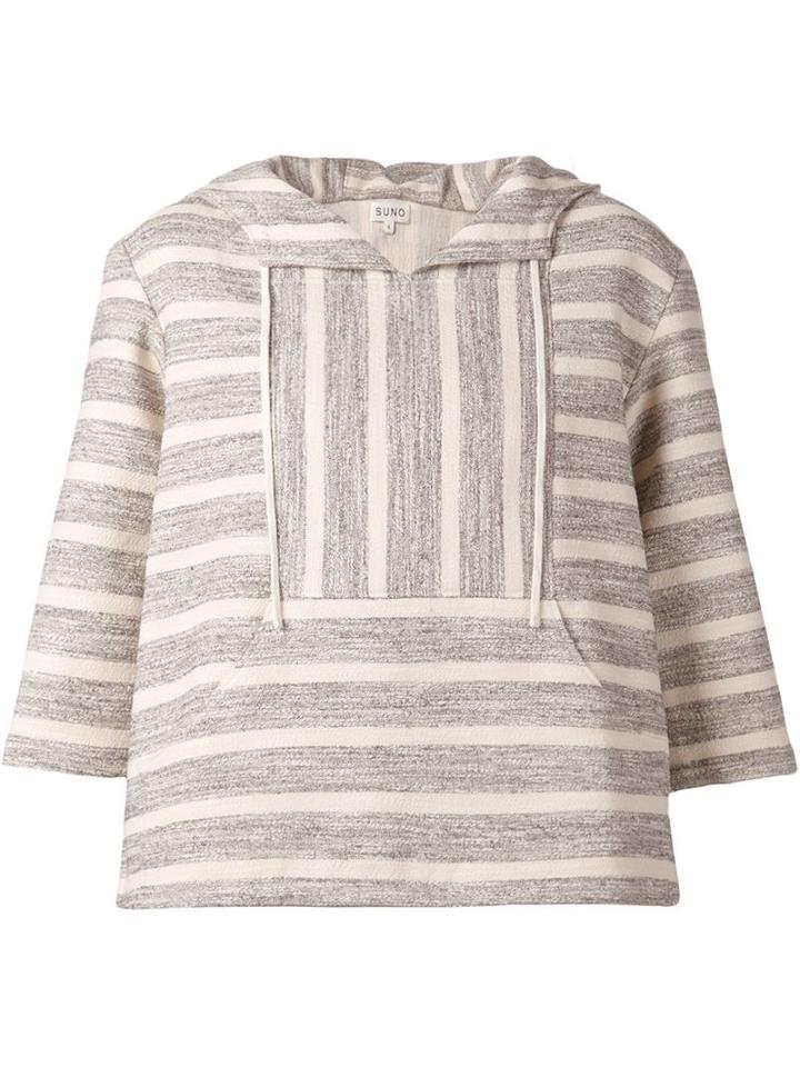 Suno 'baja' Hoodie, Women's, Size: 2, Nude/neutrals, Cotton/acrylic/polyester