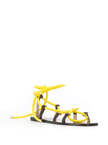 Jimmy Choo Aziza Flat Sandals - Yellow
