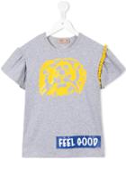 No21 Kids Feel Good T-shirt, Girl's, Size: 11 Yrs, Grey