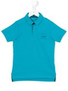 Aston Martin Kids - Logo Polo Shirt - Kids - Cotton - 10 Yrs, Blue