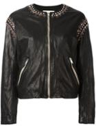 Isabel Marant Étoile Buddy Leather Jacket, Size: 36, Black, Polyester/lamb Skin/brass/zinc