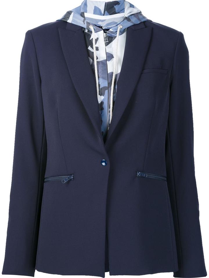 Veronica Beard Hoodie Inset Blazer
