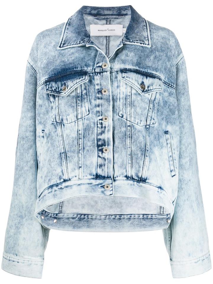 Marques'almeida Bleached Denim Jacket - Blue