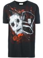 Faith Connexion Hand-painted Skull T-shirt - Black