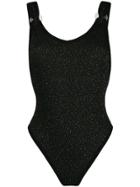 Reina Olga Sparkly One-piece Swimsuit - Black