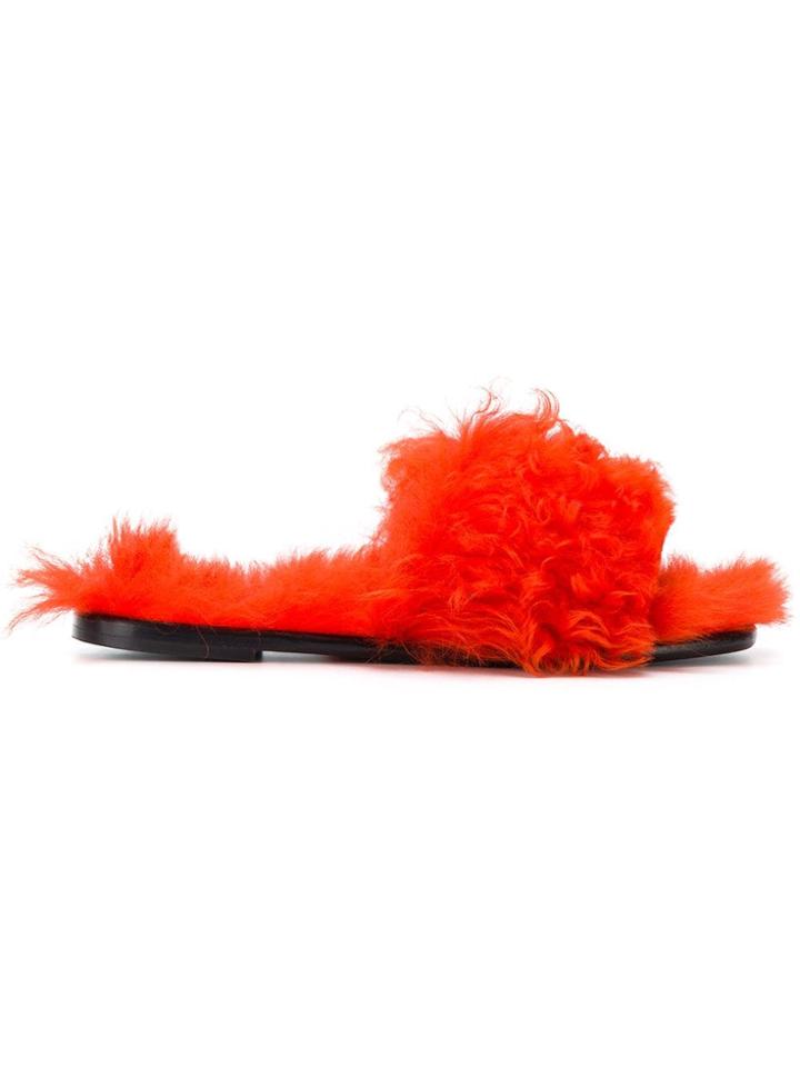Tomas Maier Mongolian Slides - Yellow & Orange