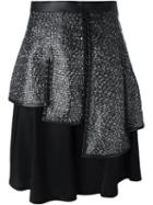 Comme Des Garçons Noir Kei Ninomiya Shimmering Layer Flared Skirt