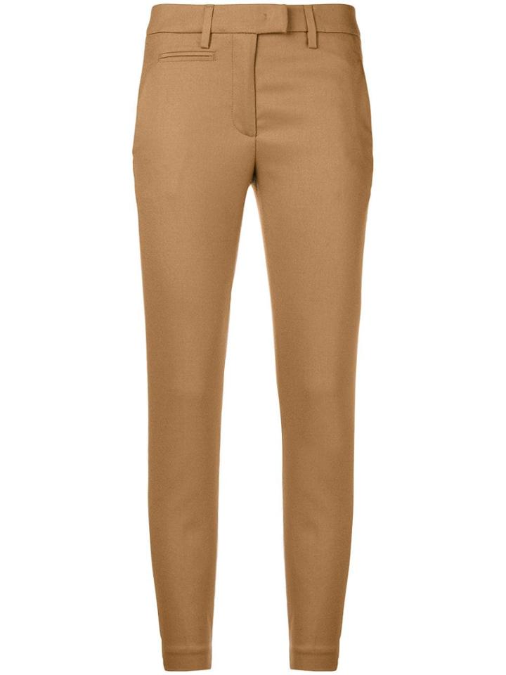 Dondup Slim Fit Tailored Trousers - Nude & Neutrals
