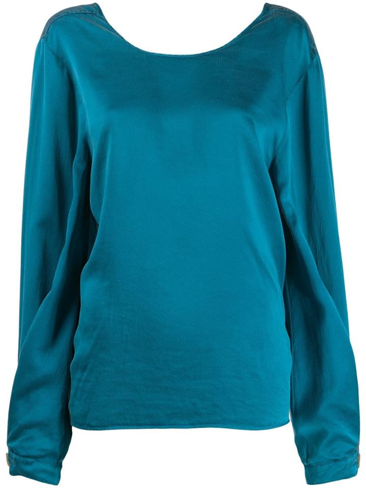 Forte Forte V-back Top - Blue