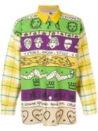 Jc De Castelbajac Vintage Cutaway Collar Printed Shirt - Yellow