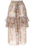 Clube Bossa Fresse Midi Skirt - White