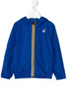 K Way Kids Logo Print Cagoule Jacket, Boy's, Size: 12 Yrs, Blue
