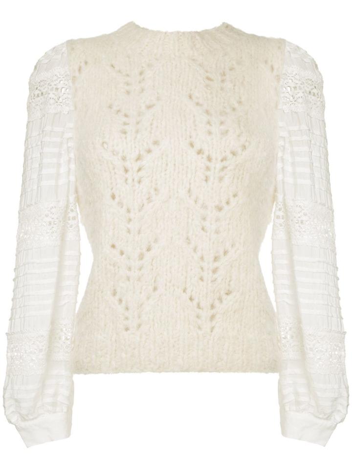 Sea Open Knit Jumper - White
