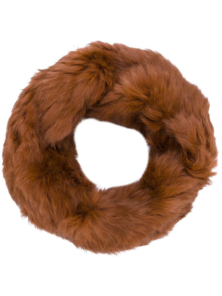 Yves Salomon Four Lapin Snood - Brown