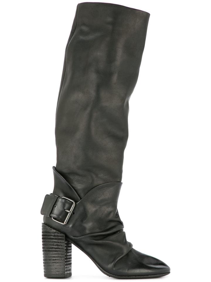 Marsèll Buckle Embellished Boots - Black