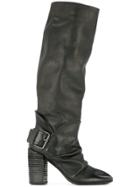 Marsèll Buckle Embellished Boots - Black