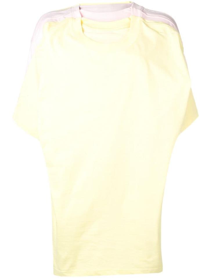 Y/project Layered-effect T-shirt - Yellow